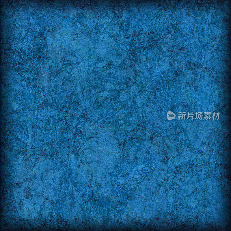 高分辨率软木瓷砖海洋蓝色Vignette Grunge纹理